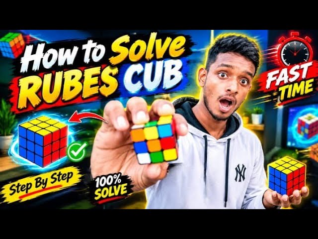How to Solve Rube's Cub(With fast Time)⚡ | Easy Beginner Method