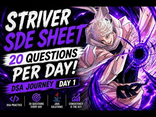DSA SDE sheet #1 (20 questions per day)