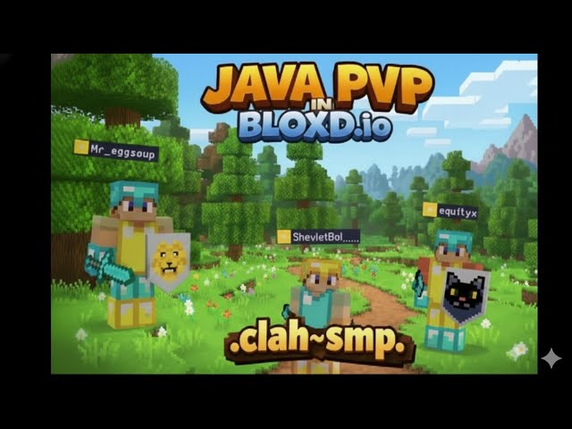 we made a java-style smp in bloxd.io.🤯