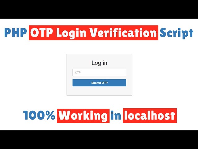 PHP OTP Login Verification Script