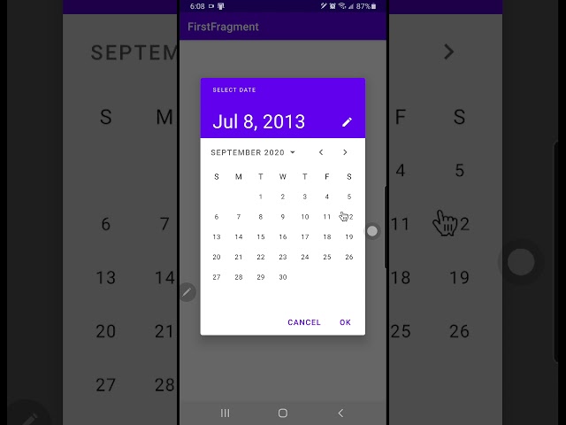 Android MaterialDatePicker (demo)