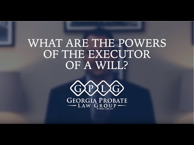 What are the expanded powers of the executor of a will in Georgia?