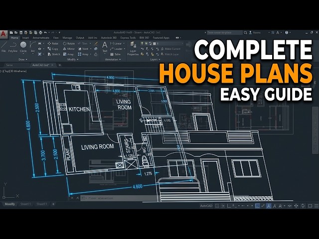 How to Design Autocad Drawing for Residence plan