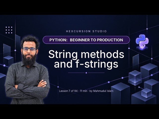 String methods and f-strings | Python 7/94