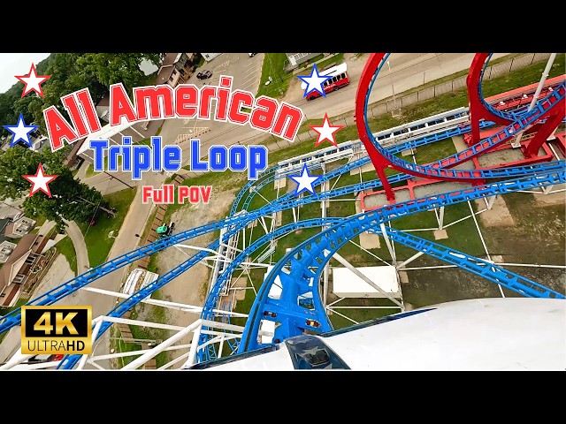 All American Triple Loop POV – Indiana Beach (4K, 60FPS, 2026)