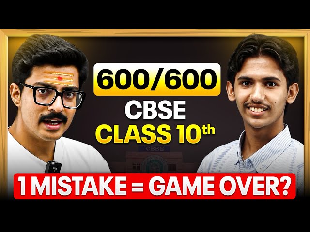 CBSE Topper Ne Khol Diya 600/600 Ka Poora Raaz! 🔥 | Vaibhav Arora | Class 10 | Sunil Sir