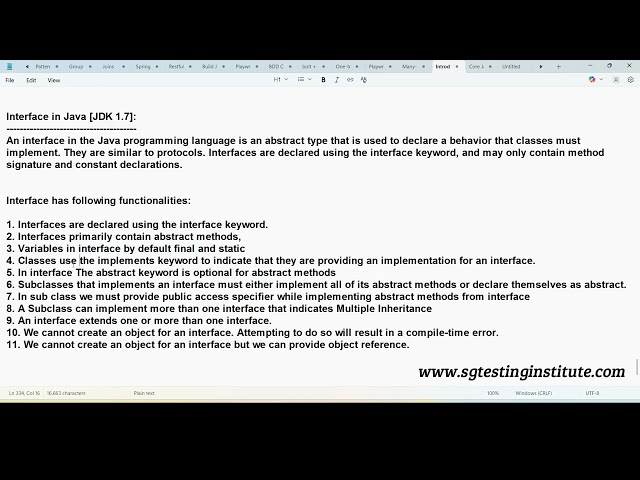 Core Java OOPS Part - 41 | Interface | Class Implements an Interface