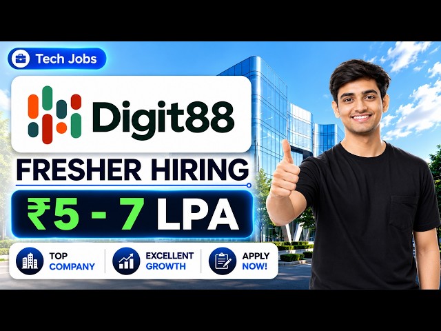 🔥Digit88 Off-Campus Hiring | ₹7 LPA Java Spring Boot Developer + Internship