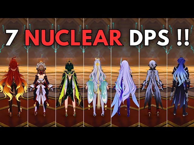 7 F2P Strongest DPS !! F2P Nuke Showcase!! [ Genshin Impact ]