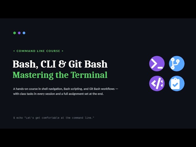 Mastering the Terminal - Bash, CLI & Gitbash (Part 1)