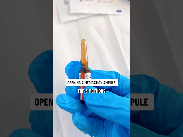 🫀WHICH METHOD IS YOUR FAVORITE? #glassampule #nursingskills #nclex #nurse