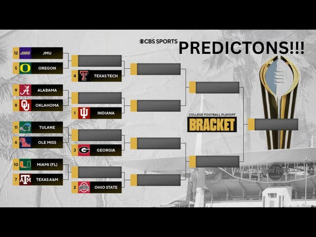 My SHOCKING 2025–26 College Football Playoff Bracket! Upsets, Predictions & Final Picks