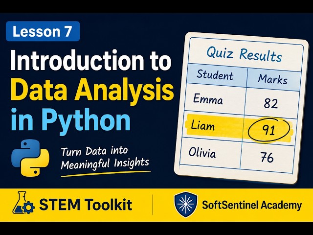 Introduction to Data Analysis in Python | Learn Python 5 Minutes a Day | STEM Toolkit