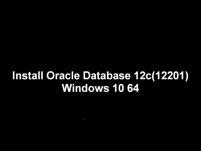 How to install Oracle Database 12c in Windows 10 | Muhammad Abdul Quium (V-92)