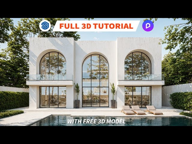D5 Render Masterclass | SketchUp to D5 Full 3D Exterior Rendering Tutorial