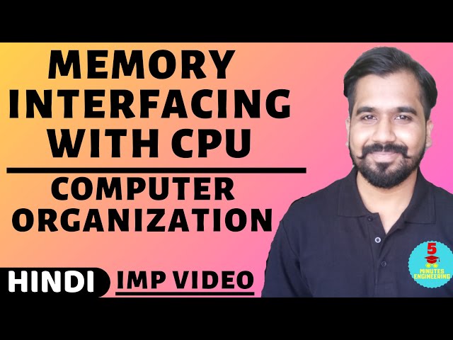 Memory Interfacing With CPU in Computer Organization Explained in Hindi