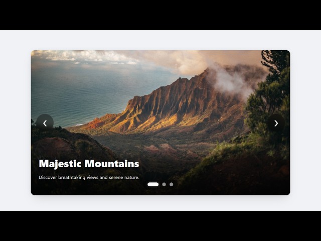 Responsive Image Slider with HTML, CSS & JavaScript | Beginner Tutorial