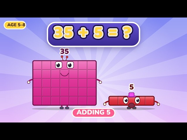 NUMBERBLOCKS ADDING 5 | ADDITION PRACTICE FOR LITTLE LEARNERS
