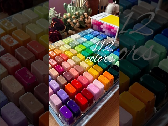 Himi gouache 112 #himigouache #artshorts #painting #shortviral #unboxing #unboxing video #gouache