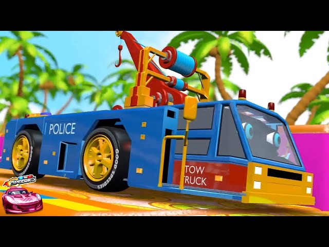 Speedies Roda Di Truk Derek Sajak Kendaraan Dan Musik Untuk Anak-Anak