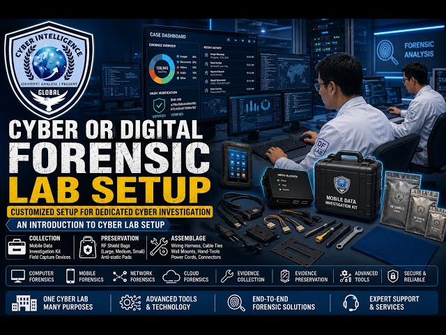 Cyber & Digital Forensic Lab Setup | Complete Guide to Building a Professional Investigation Lab