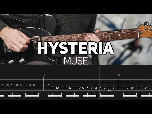 Muse - Hysteria (Guitar lesson with TAB)