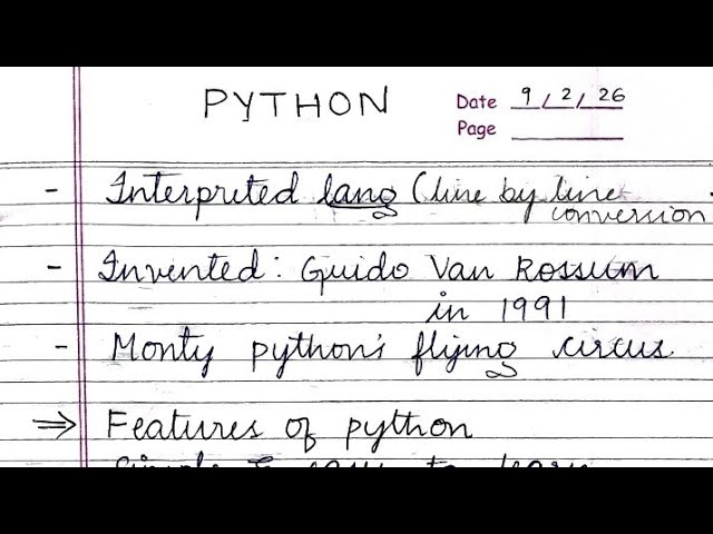 Python programming | computer science | bsc bca | notes | coding 