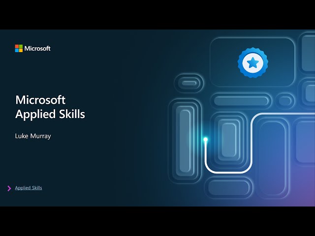 An overview of Microsoft Learn Applied Skills