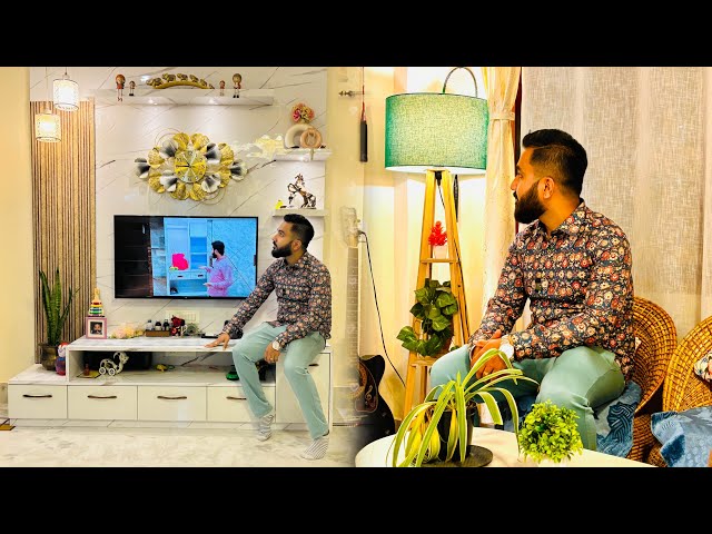 Interior decoration for living room | Tv unit design for hall room | wpc wall panelling 