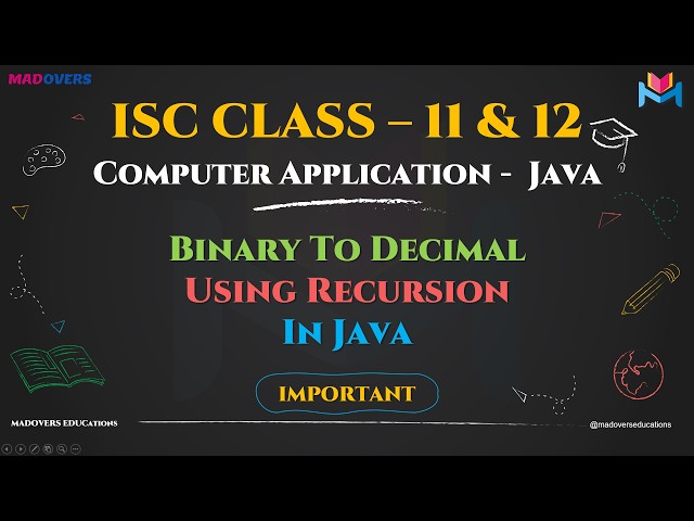 Binary to Decimal Using Recursion in Java | Step-by-Step Explanation 🚀
