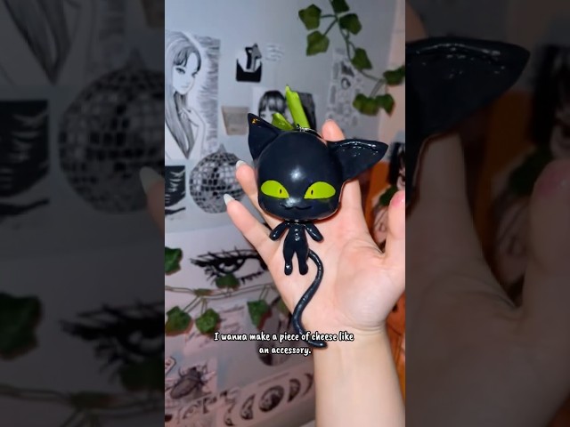 air dry clay kwami plagg from mlb tutorial!
