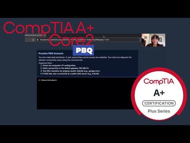 CompTIA A+ Core 2 PBQ: Windows Command Line (220-1202)