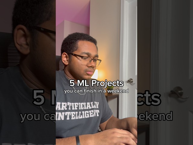 Machine Learning Projects to complete this Weekend