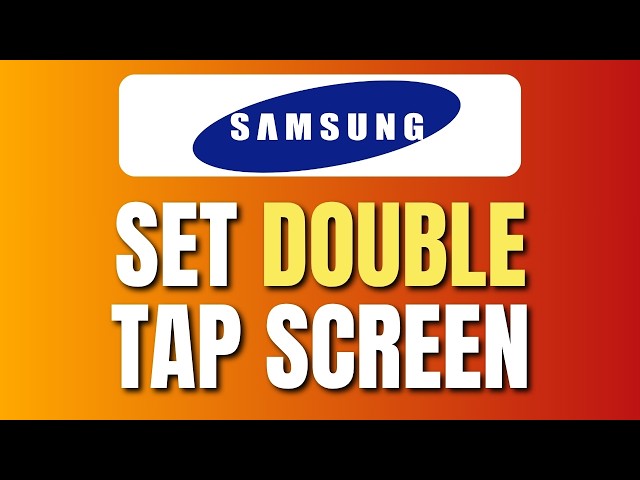 How to Set Double Tap Screen to Unlock Samsung | Turn On Double Tap to Wake | Easy Tutorial