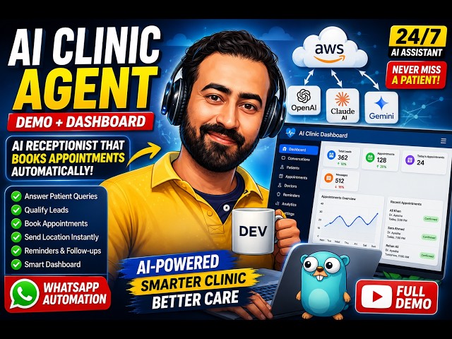 I Built an AI Clinic Agent That Replaces Manual Appointment Booking | Full Demo