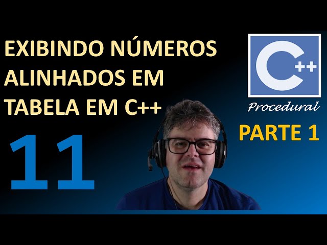 Exibindo números alinhados em C++ com tabulação (\t) e o manipulador std::setw - Parte 1
