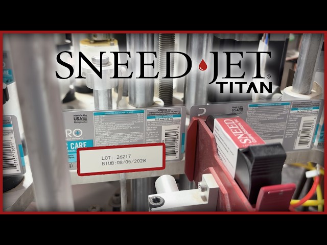 SNEED-JET® Titan Printing Lot and Date Code on Veterinary Product Labels