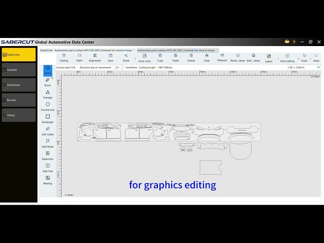 SaberCut PPF cutting software Tutorial---04 Mouse selection