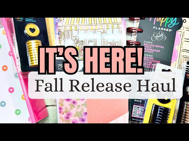 Fall Release Haul - It’s Here- Happy Planner 