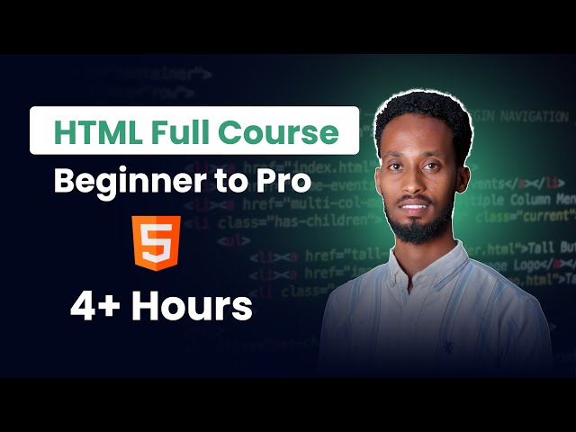 HTML Full Course in Somali - Beginner to Pro