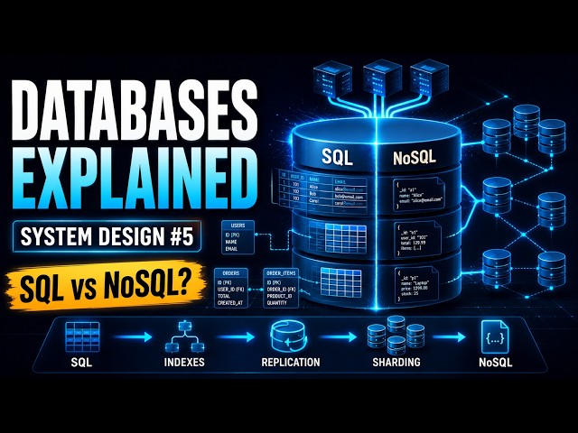 SQL vs NoSQL in System Design | Sharding, Replication & CAP