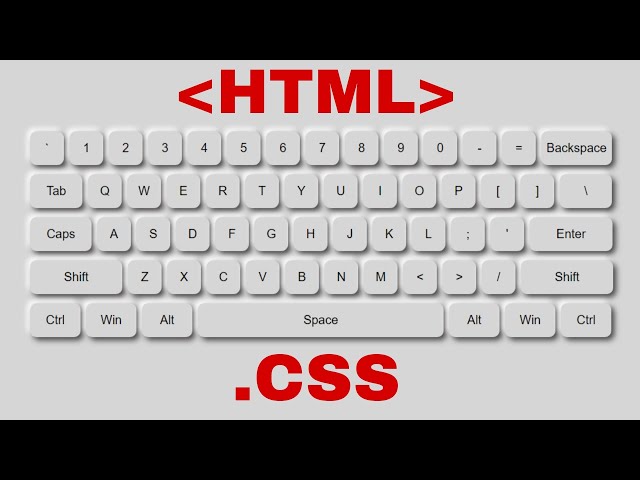 😱How😱 to make a Keyboard with HTML and CSS?