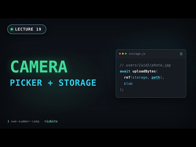 Image Picker & Firebase Storage in React Native (Expo Go) | SWE Summer Camp – Lecture 19