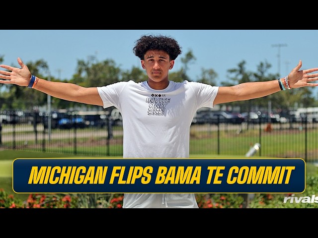 Michigan FLIPS Alabama TE commit Colt Lumpris