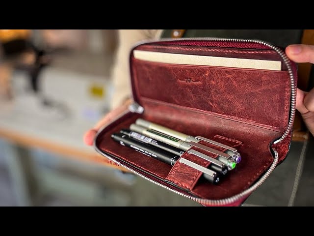 DIY Your Own Leather Pencil Case with PDF PATTERN | Step-by-Step Tutorial