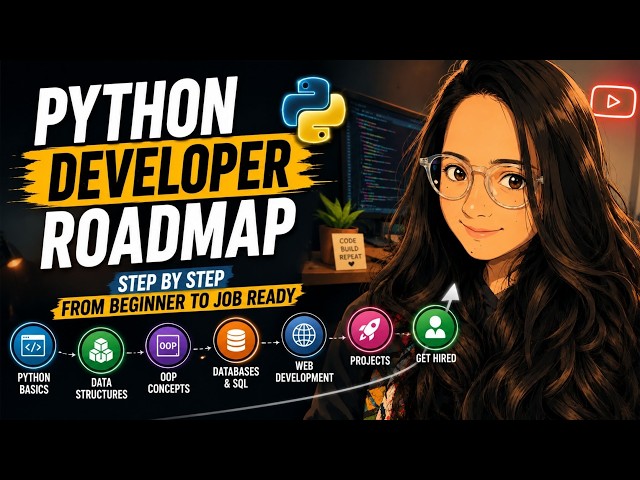 Python Developer Roadmap  | Complete Beginner to Job Ready Guide 🔥 | Learn Python Step by Step