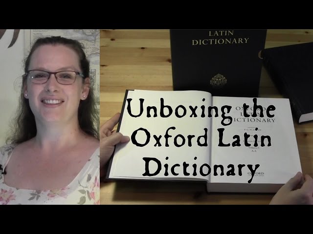 Unboxing the Oxford Latin Dictionary