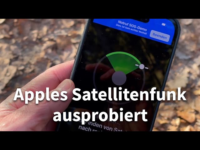 Auf iPhone 14 Pro: Apples Satellitenfunk ausprobiert
