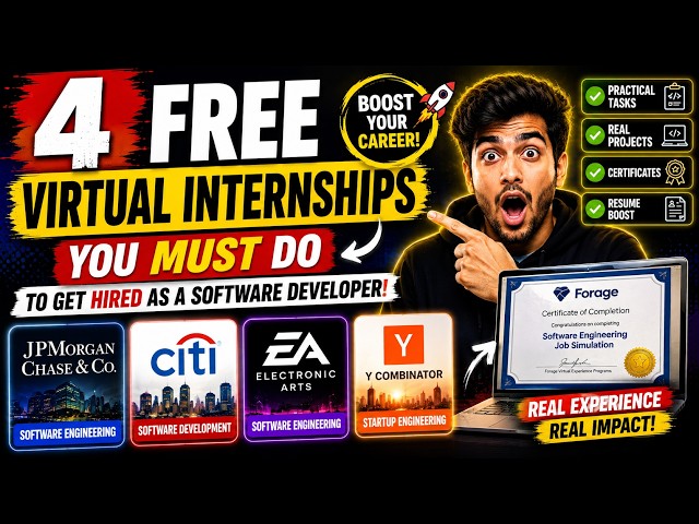 4 FREE Virtual Internships You MUST Do to Get Hired as a Software Engineer
