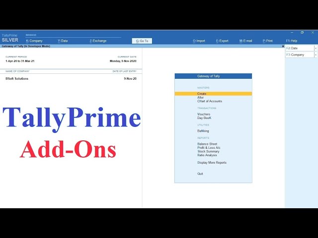 TallyPrime Plus Module (100+ Add-ons in One Module) | Tally Customization